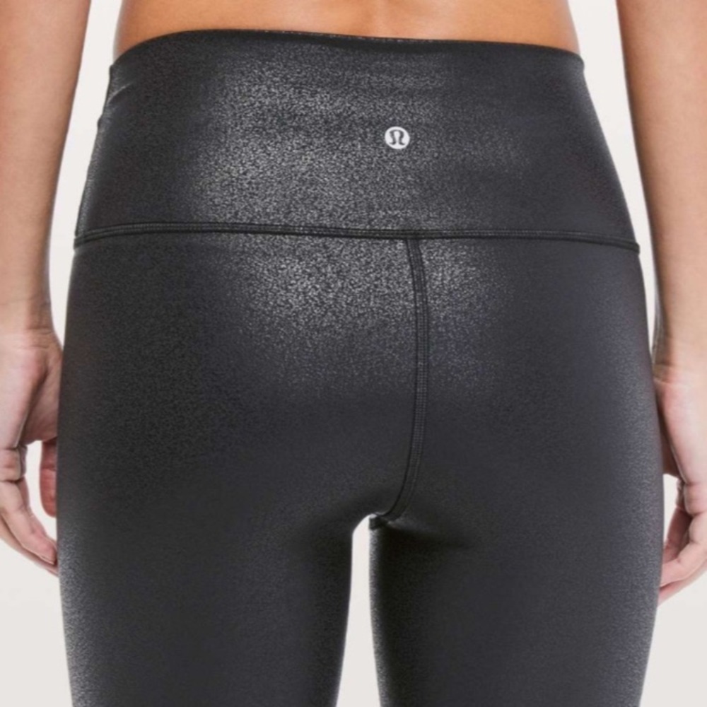 Lululemon Wunder Under High-Rise Tight 28" Luminosity Foil Print Black
